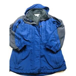 Columbia Sportswear Jacket Parka Women's Small Blue w/Zip Out Liner and Hood